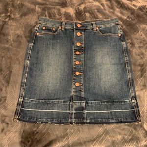 Jean button up skirt from loft